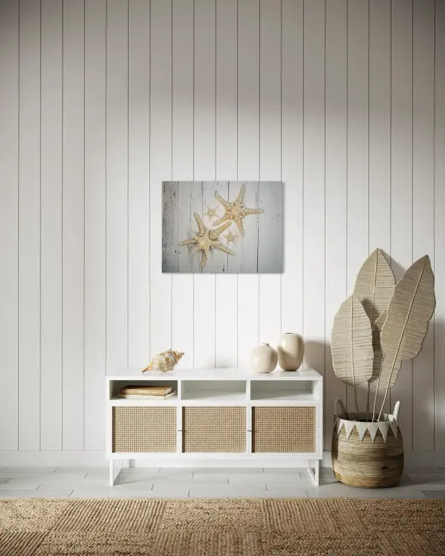 Coastal Charm: Starfish Glass Artwork - Prints