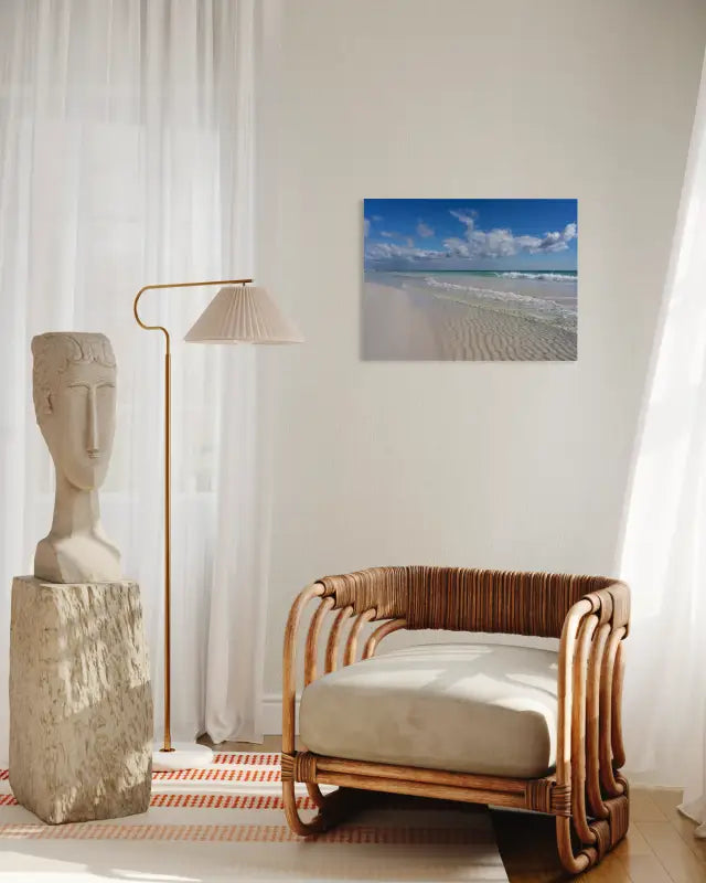 Ocean Escape Glass Art - Beach Scene Printed